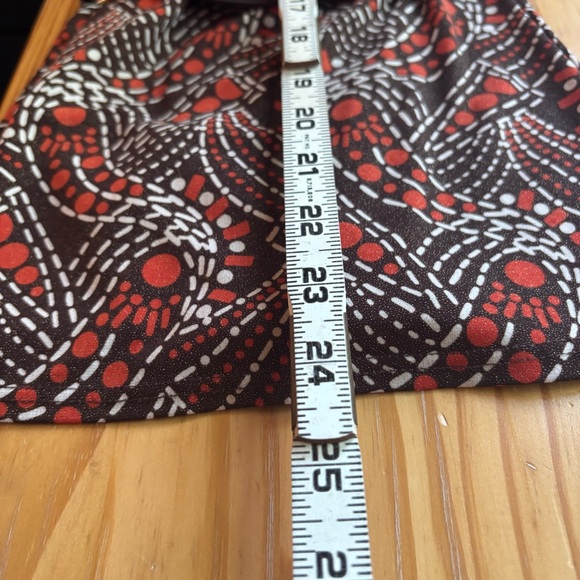 Studio 1940 Brown Orange Retro Y2K Belted Blouse L Made in USA Vintage - Picture 10 of 11